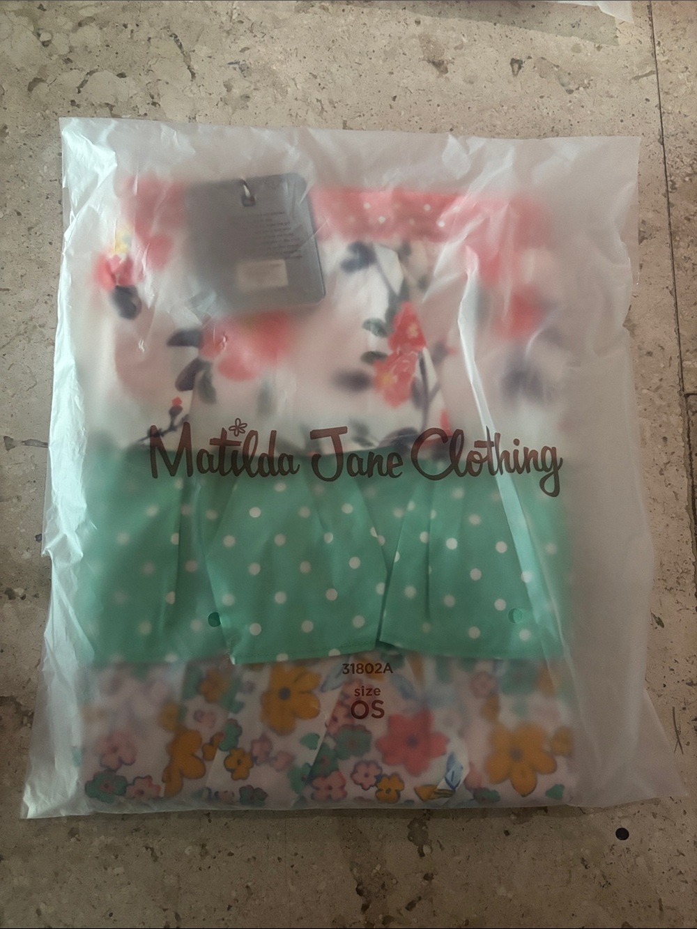 Matilda Jane Floral & Mint Polka Dot Dress